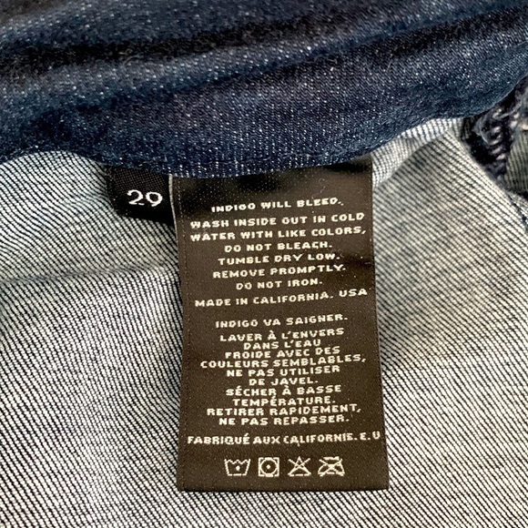 J Brand Women’s Jeans (Night Shadow) Dark Indigo Wash. Cuffed. Size 29 - Picture 11 of 12